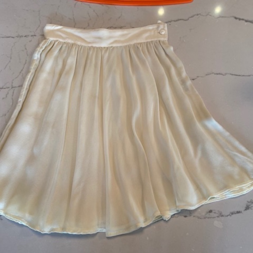 Organza Skirt,  Ecru (off white), size small - Picture 5 of 8